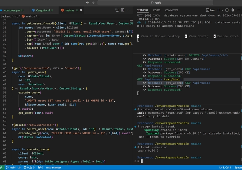 构建 Rust 全栈 Web 应用程序