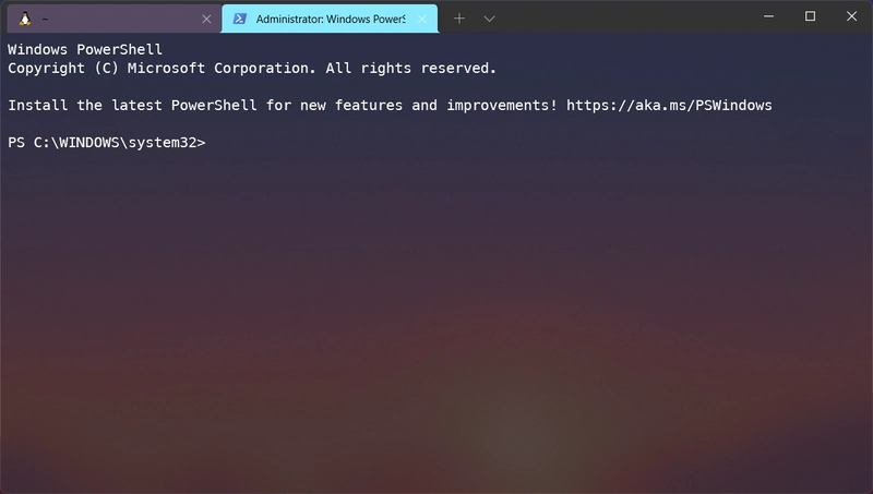管理员 PowerShell