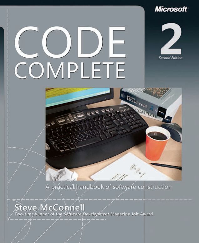 《代码大全：软件构建实用手册》（作者：Steve McConnell）