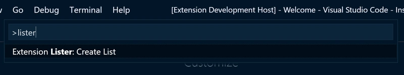 测试 Extension Lister 扩展