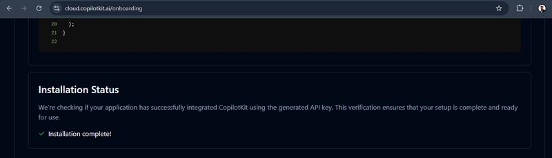 copilotkit 云仪表板