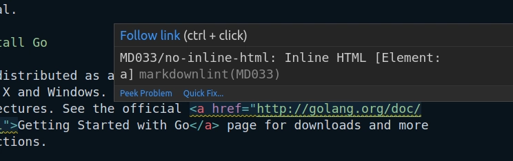 MarkdownLint