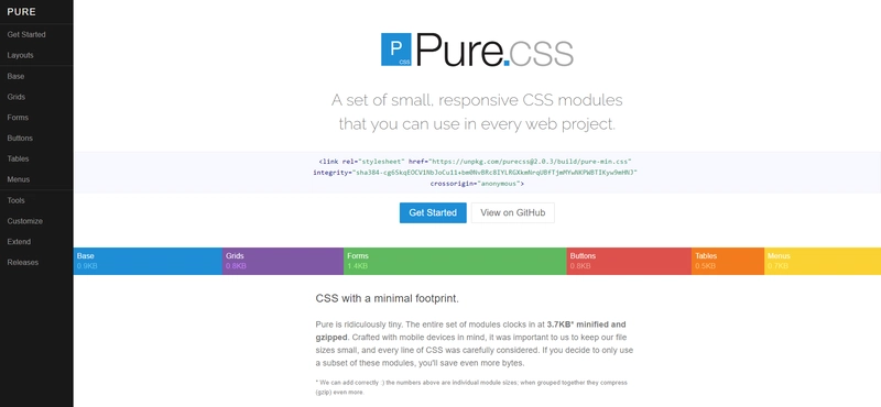 纯 CSS 框架