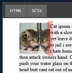 上述钢笔的截图，突出显示了左侧的硬边缘。