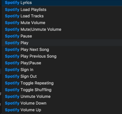 vscode-spotify 截图