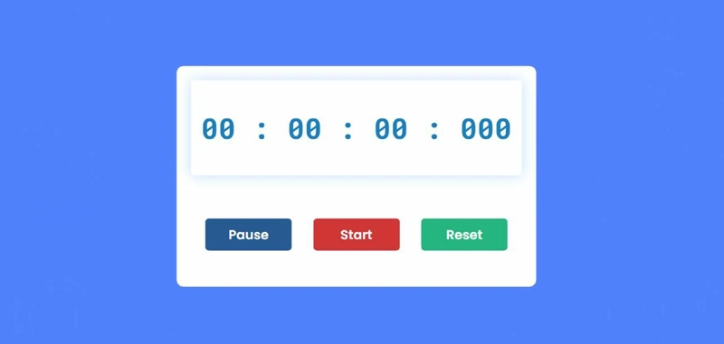 在 JavaScript 秒表中创建 3 个按钮