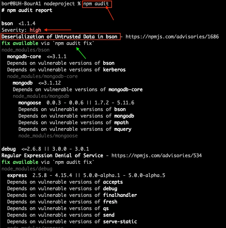 npm 审计