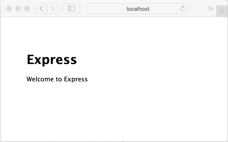 Express 欢迎页面