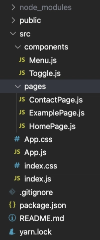我们的 React 应用程序的干净目录