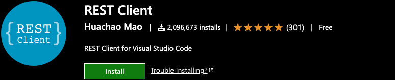 REST客户端API VSCode