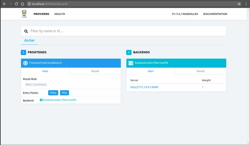 Traefik 仪表板