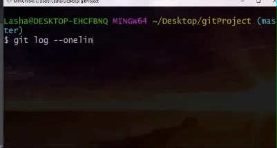 git历史记录摘要