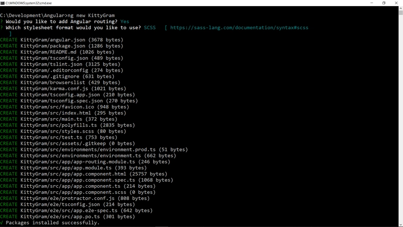 使用 Angular CLI 创建新的 Angular 应用