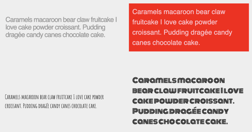 文本对比度较差的演示