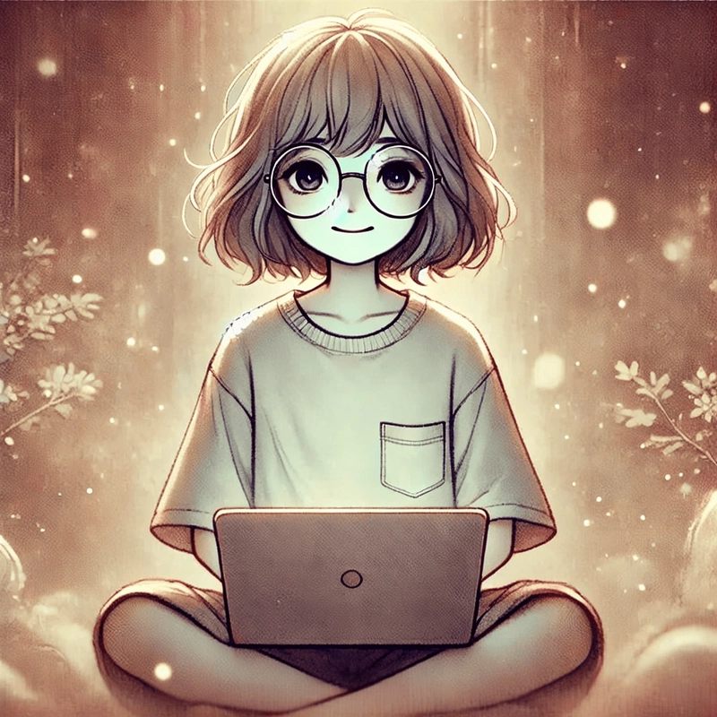 一个快乐的女孩，并对未来充满希望。