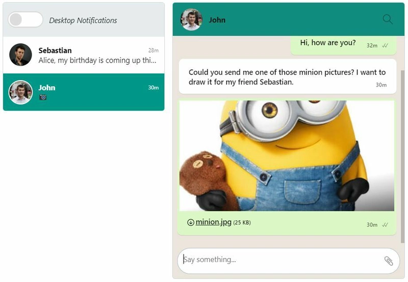 TalkJS 收件箱 - WhatsApp 主题最终版