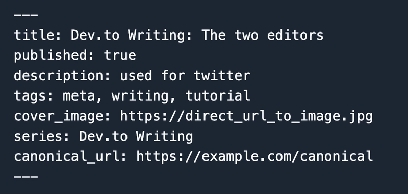 开发.to 前置元数据示例