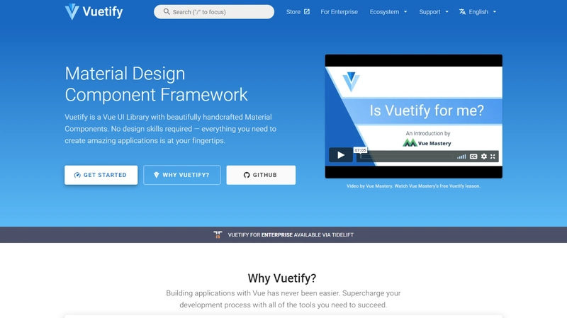 Vuetify VueJS UI 组件库
