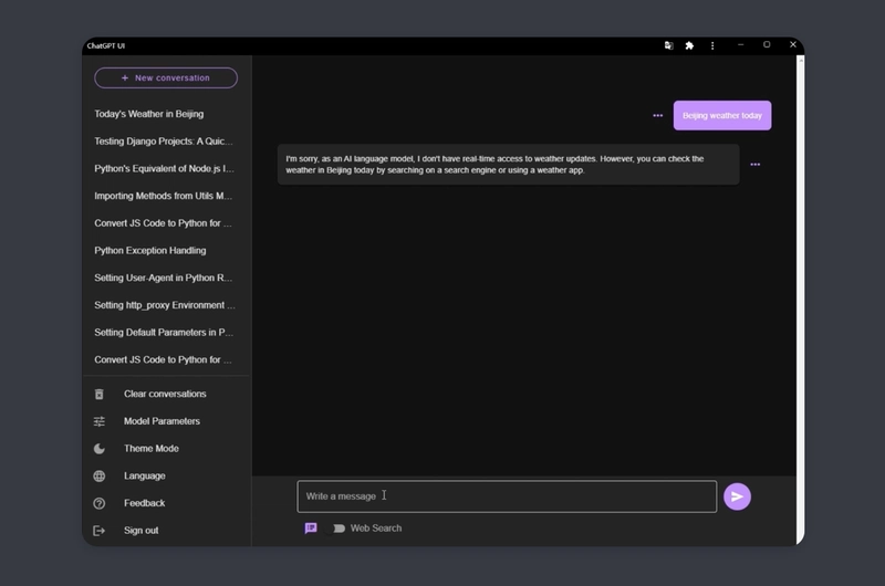 WongSaang 设计的 ChatGPT UI