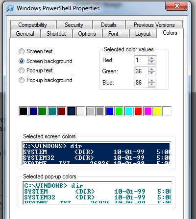 PowerShell 首选项