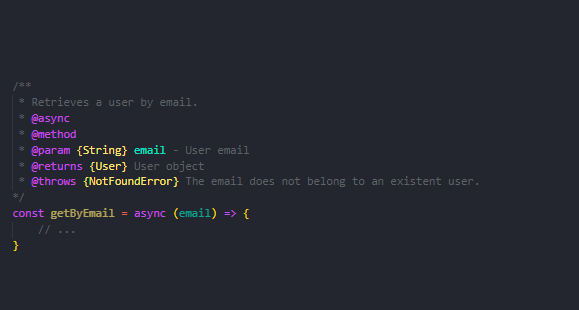 当你将鼠标悬停在某个函数上时，VSCode 会显示该函数的所有标签