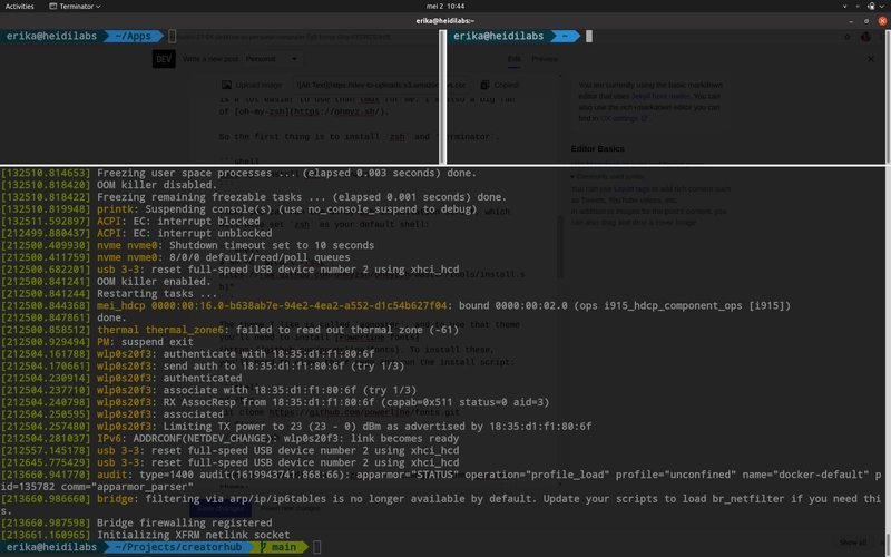 终结者 + Oh-my-zsh agnoster 主题
