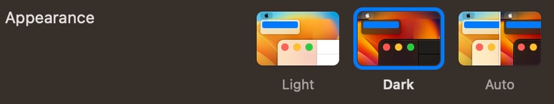 MacOS 切换暗模式