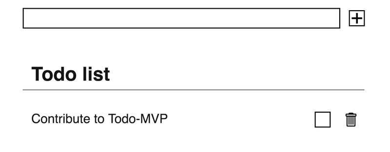 带有“为 Todo-MVP 做出贡献”的待办事项列表