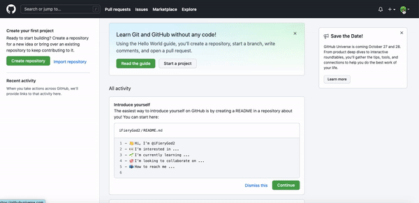 在 GitHub 上创建分支