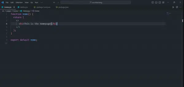 显示 VsCode 相对路径智能感知建议的 gif