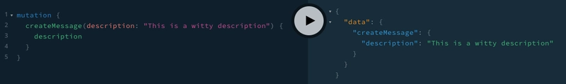 带有消息变异和返回消息的 GraphQL 游乐场
