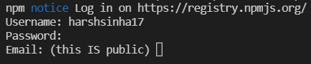 npm 登录