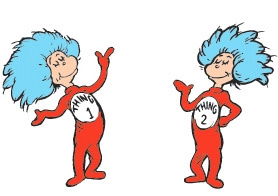 Dr Seuse 的 Thing 1 和 Thing 2