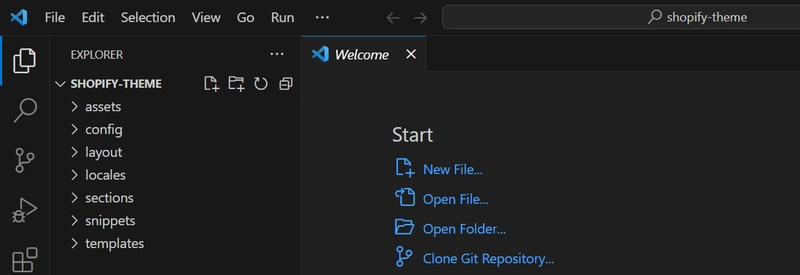 VS Code 中的文件夹视图