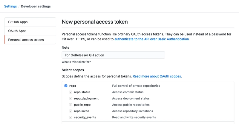 GITHUB_TOKEN