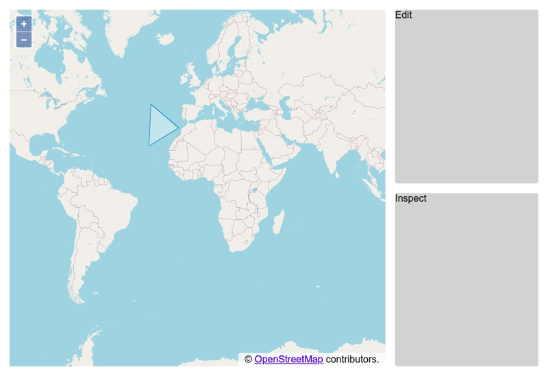 三角形的 OSM 地图