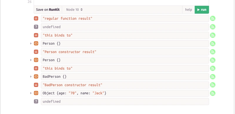 Alt JavaScript 构造函数的结果