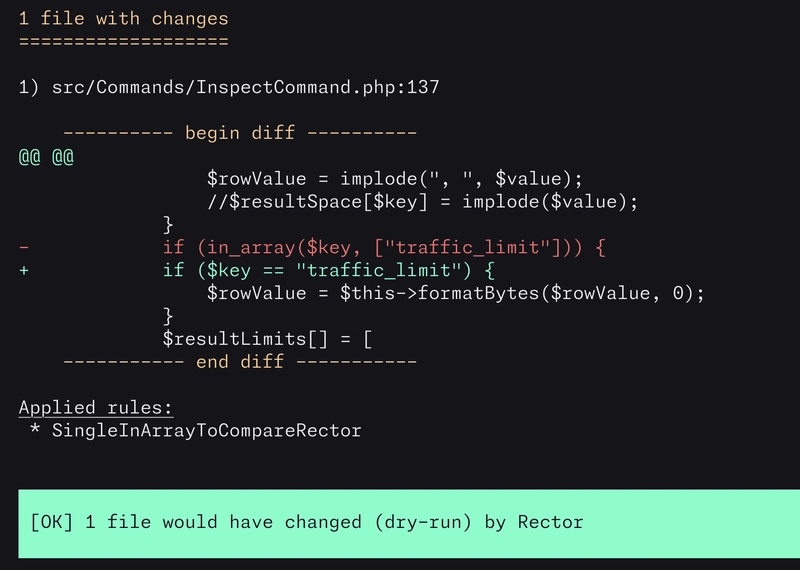 使用 Rector PHP 提升代码质量