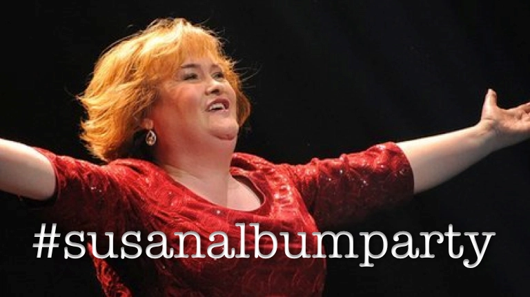 #susanalbumparty 苏珊·道尔张开双臂表情包