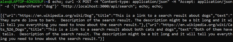 cURL API 测试