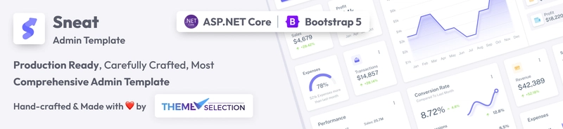 Sneat Asp.NET Core 管理模板