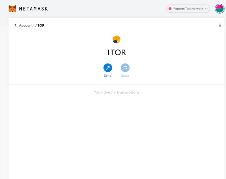 Metamask 钱包余额