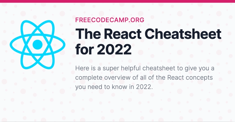 2022 年 React 速查表