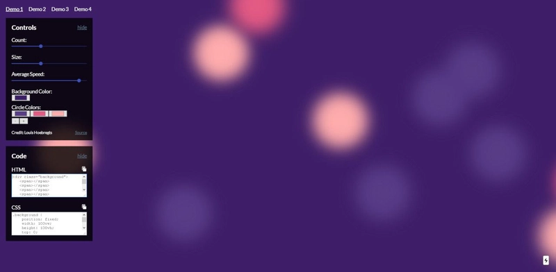 动画 CSS 背景生成器