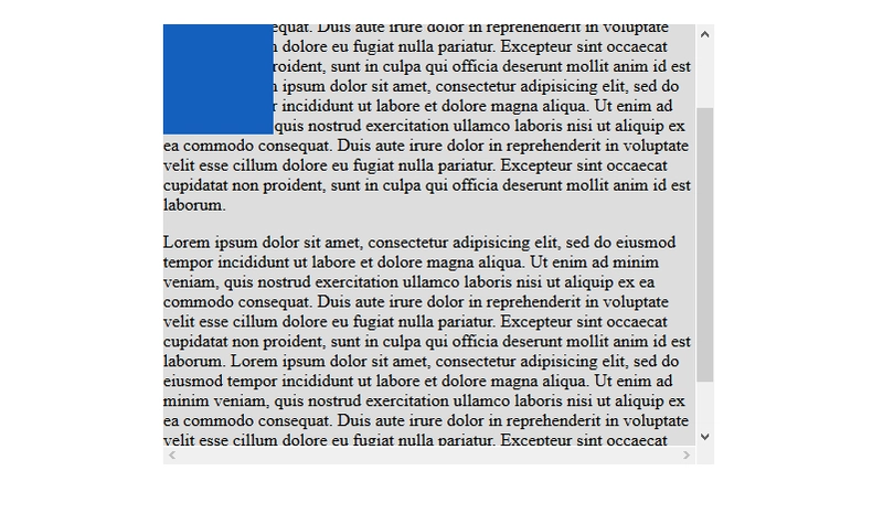 CSS 中的固定定位