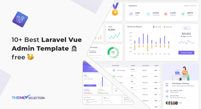 Laravel Vue 管理模板免费