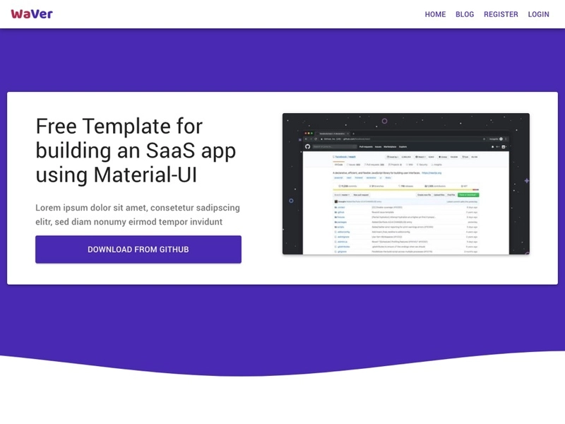 React SaaS 模板