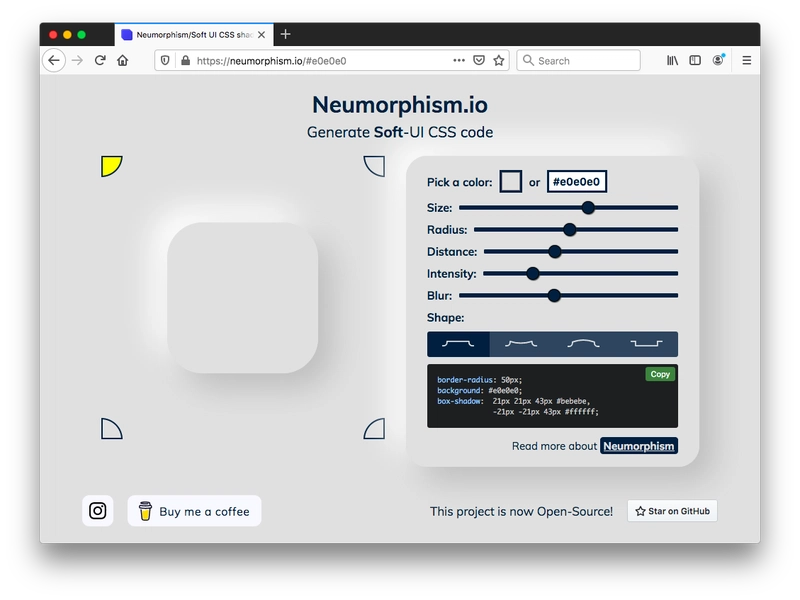 Neumorphism.io