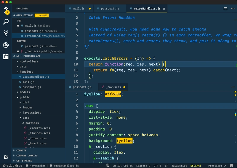 VS Code 中的 Cobalt2