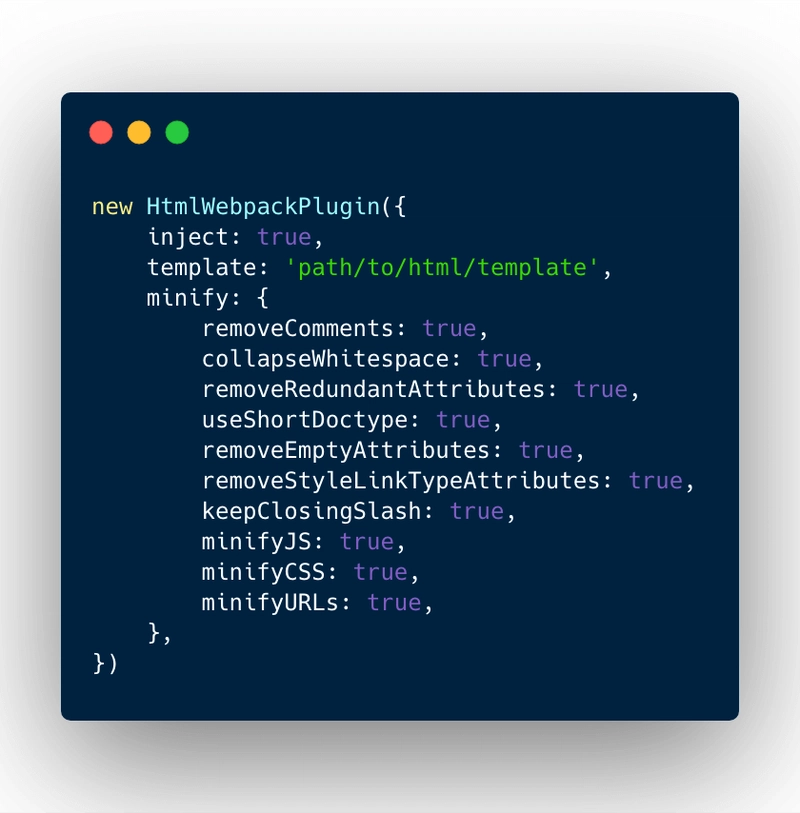 HTML webpack 插件基本配置